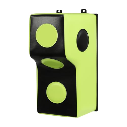 Wall Mount Punching Bag – Space-Saving Boxing Training Equipment for Hooks, Uppercuts & More (15.7x11.8x27.5in) - Durable PU, EVA, Steel Design for Home Gym - color: Green