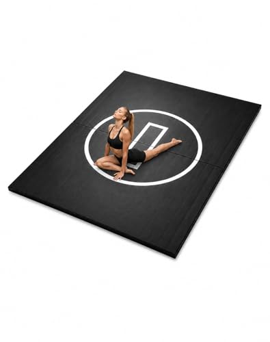 Professional Flexi-Roll Wrestling Mat – High-Density Shock Absorption for BJJ, Judo, MMA & Jiu Jitsu – Portable 1.2-Inch Thick Home Gym Training Flooring for Martial Arts & Yoga - size: 6' X 10'