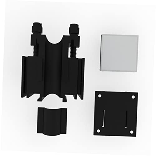 LIOOBO Multifunctional Acrylic Pipe Holder for Fish Tanks Water Filter Holder Clip Easy to Install Space-Saving Design Black