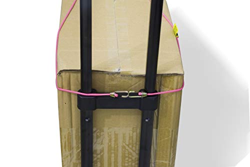 Marcobrothers Mini Bungee Cord with Steel Hook, 14" X 2, Pink - size: 14 inch X 2