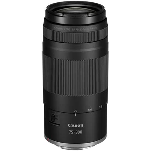 Canon RF 75-300mm f/4-5.6 Lens | Compact Telephoto Zoom with Versatile Focal Range & Smooth Autofocus | Great for Sports, Wildlife, Travel & Everyday Photography (7155C002) + Shoulder Bag + 64GB Card
