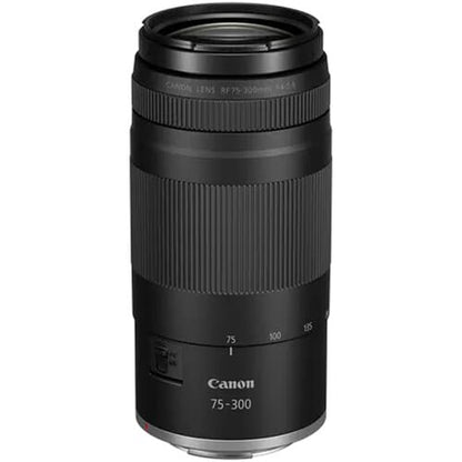 Canon RF 75-300mm f/4-5.6 Lens | Compact Telephoto Zoom with Versatile Focal Range & Smooth Autofocus | Great for Sports, Wildlife, Travel & Everyday Photography (7155C002) + Shoulder Bag + 64GB Card