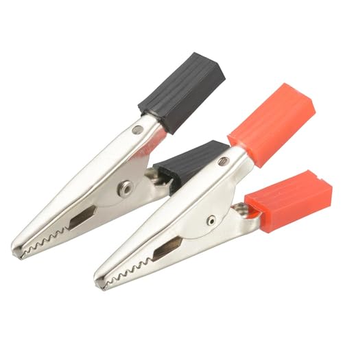 Ohm Denki DZ-WCM/RK 09-1881 OHM Alliguchi Clip, Medium Size, Pack of 2, Red and Black