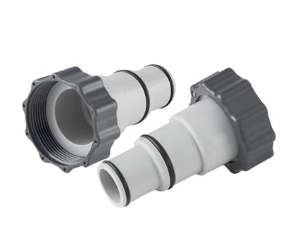 2 Packs Pool Hose Adapter Connector Converts 1.5 to 1.25 Inch Hoses-Replacement Parts Fits Filter Pumps and Saltwater Systems for Above Ground Swimming Pools