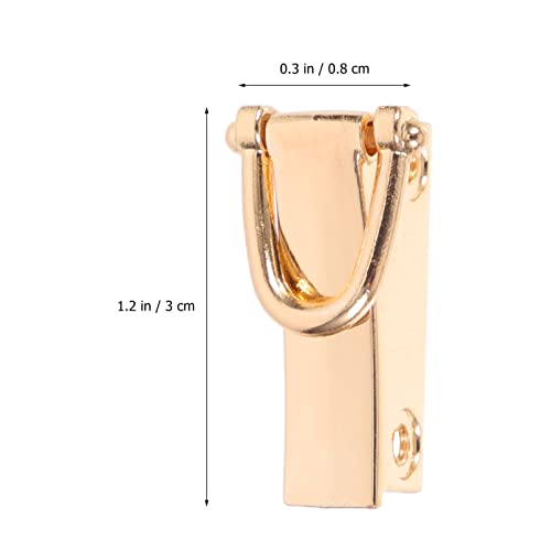 8Pcs Swivel D Rings Buckles for Bag Making Backpack Golden