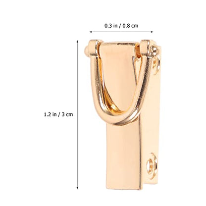 8Pcs Swivel D Rings Buckles for Bag Making Backpack Golden