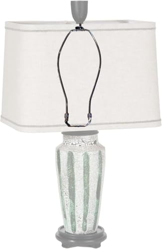 B&P Lamp® 7-1/2 Inch Regular Weight Lamp Shade Harp Holder for Table and Floor Lamps, Brass Plated Steel Finish - size: 7-1/2 Inch