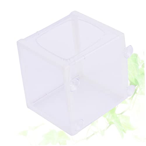 FOMIYES 3pcs Fish Net for Fish Tank Aquarium Breeding Box Net Box with Plastic Frame Suction Cups