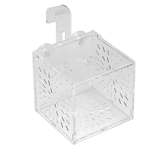 Acrylic Transparent Fish Tank, Breeding Isolation Box Aquarium Hatchery Incubator Holder with Screw Reinforcement, Convenient Use Comes with Isolation Board for Fish Breeding