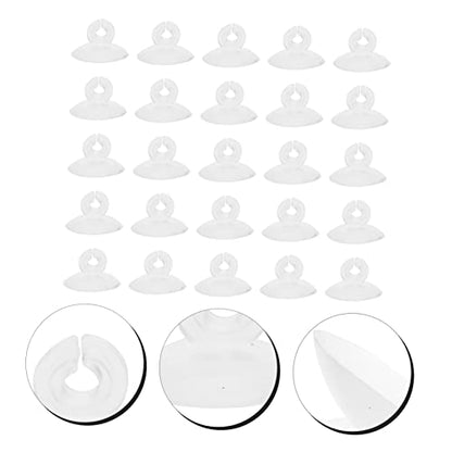 Fish Tank Supplies 25 Pcs Cup Aquarium Air Holder Silicone Clip for Airline Tubing CO2 Tubing
