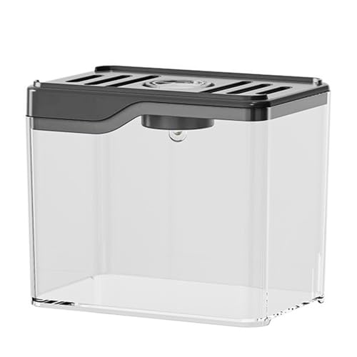 Small Fish Tank,Aquarium Breeding Box-Plastic Breeder Box for Fish Tank,Aquarium Starter Kit with LED Lighting for Baby Shrimp,Betta,Clownfish,Guppy,Lid Included(0.5 Gallons)