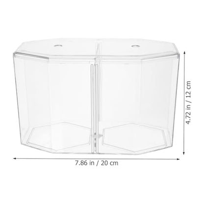 POPETPOP Mini Acrylic Fish Breeding Tank: Transparent Fish Breeding Box with Divider - Small Aquarium for Shrimp