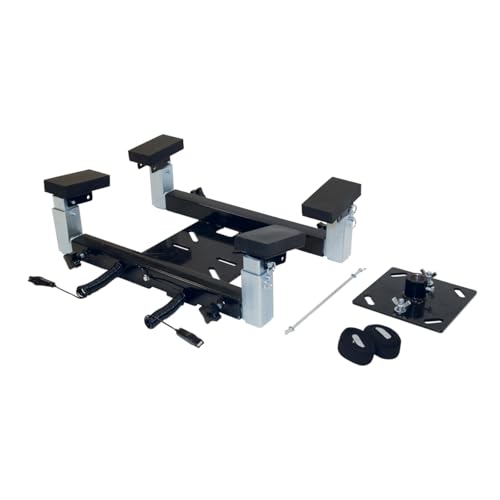 K Tool International XD63136 Fuel Tank to Transmission Jack Adapter Kit for Garages, Repair Shops, and DIY, Universal Connector Plate, 40 Gallon Capacity, Pads, Ground Wire, (4) 3" x 5.5" Foam Support