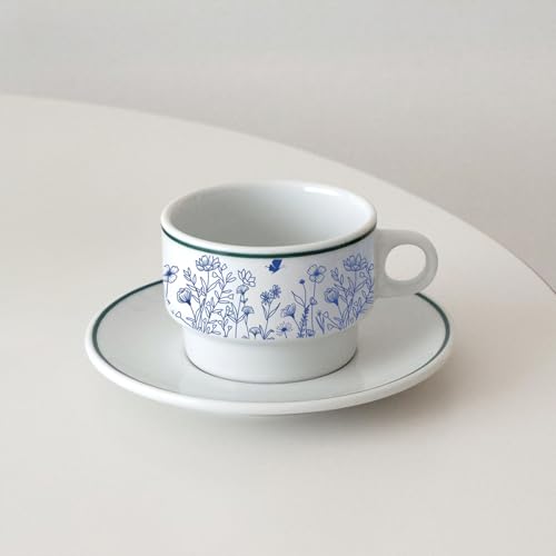 PLIGREAT 5 Pcs Wildflower Underglaze Transfer for Pottery, 20.5x14.6in Ceramic Clay Transfer Paper Blue Ceramic Decals Under Glaze Transfers for Pottery Enamel Decals DIY Handicraft Supplies - style: Wildflower