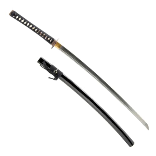 Hand Forged 1045 Heat-Tempered Katana, Full Tang Sword - color: Demi-God