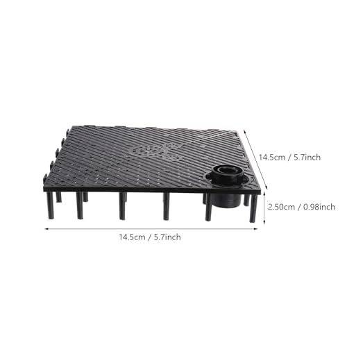 VANZACK 5 Pack Aquarium Filtering Plates 5.70X5.70X0.98In Fish Tank Bottom Filter Plate Divider Board Grid for Undergravel Filter System