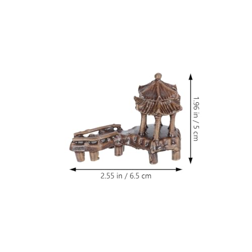 DOITOOL 5PCS Mini Pagoda Garden Statue, Miniature Japanese Style Bonsai Figurines Miniature Asian Decor Mini Zen Garden Accessories Micro Landscape Decoration Fish Tank Aquarium Ornament