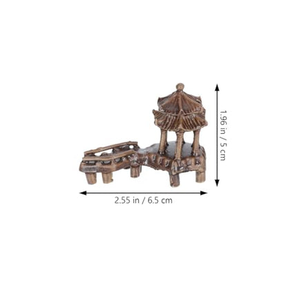 DOITOOL 5PCS Mini Pagoda Garden Statue, Miniature Japanese Style Bonsai Figurines Miniature Asian Decor Mini Zen Garden Accessories Micro Landscape Decoration Fish Tank Aquarium Ornament