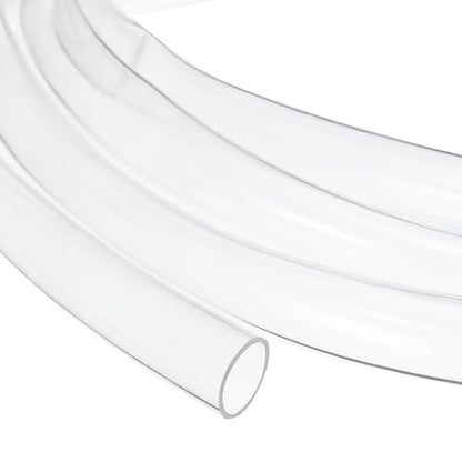 uxcell 1/2 Inch Clear PVC Tubing, 13mm ID x 15mm OD - 8.5ft PVC Tube Lightweight Vinyl Hose, Transparent Flexible Plastic Water Tubing for Air Oil Water Transfer Aquarium Irrigation - size: 13mm ID x 15mm OD