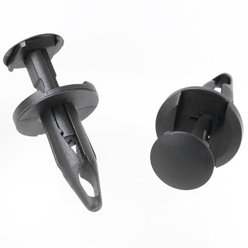 30pcs 1/4” (6mm) Hole Bumper Cover Fender Liner Splash Shield Retainer Wheel Opening Molding Clip for GM 21077123 Chrysler 6509103AA Ford W705436-S300