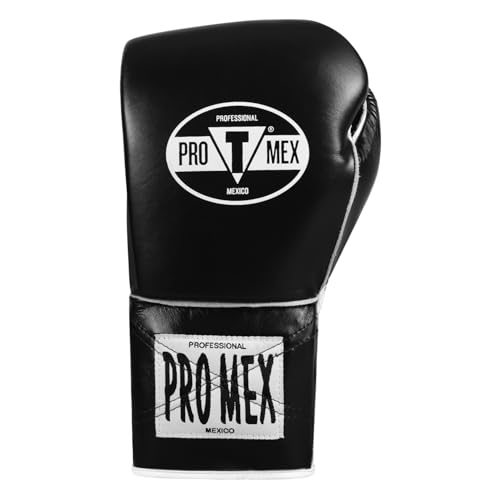 Title Boxing Pro Mex Professional Edge Lace Training/Sparring Boxing Gloves - color: Black, size: 12 oz