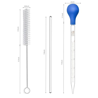 Droppers 10ml Pipettes Glass Graduated Dropper Lab Pipette Liquid Pipette (4)
