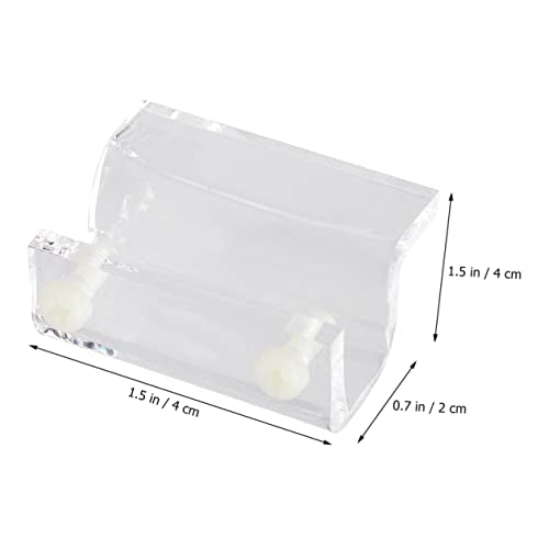 WOONEKY 4pcs Aquarium Cover Support Bracket Acrylic Fixed Tool for Fish Tank Lid and Stable Design for Thickness for Open Rib Aquariums and Turtle Tanks