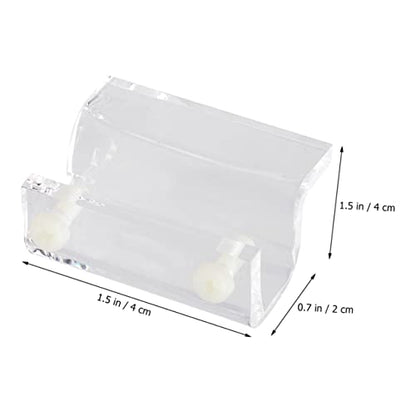 WOONEKY 4pcs Aquarium Cover Support Bracket Acrylic Fixed Tool for Fish Tank Lid and Stable Design for Thickness for Open Rib Aquariums and Turtle Tanks