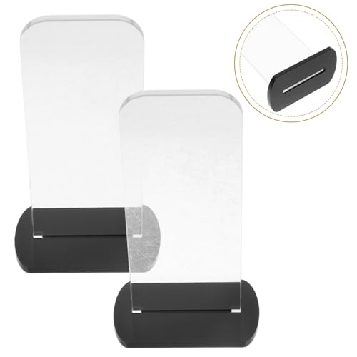 Healifty Glove Display Stand Acrylic Rack for Boxing Gloves Baseball Storage Home/ Office Accessory Easy Assembly Disassembly - color: Black