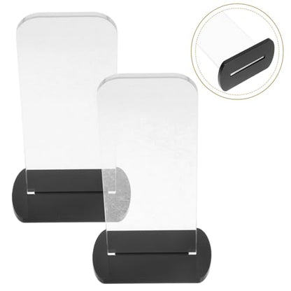 Healifty Glove Display Stand Acrylic Rack for Boxing Gloves Baseball Storage Home/ Office Accessory Easy Assembly Disassembly - color: Black