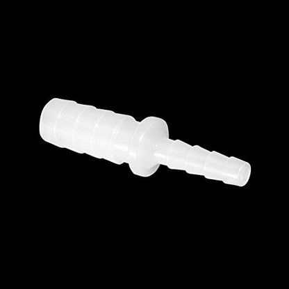 Feelers Plastic Hose Barb Reducer, 1/4" to 3/16" Barb Hose ID, Reducing Barb Brabed Fitting Mender Splicer Union for Coffee Maker and Aquarium Household Transport Fuel/Gas/Liquid/Air (Pack of 5) - size: 1/4-3/16, style: 5pcs