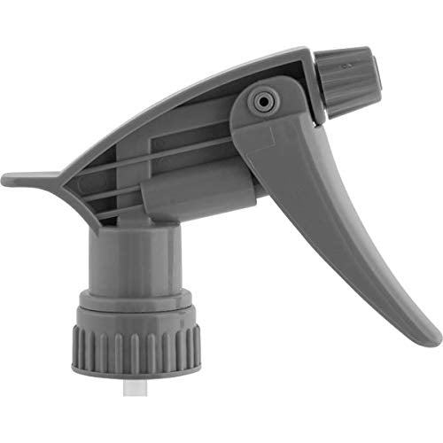 Replacement Trigger Sprayer Replacement for 32 oz Bottles – 28-400 Neck, 9.5" Dip Tube, High Output, Adjustable Nozzle – Gray Heavy-Duty (Pack of 10)