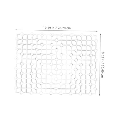 HANABASS 4pcs Aquarium Divider Boards Reusable Fish Tank Bottom Plate Grid Flexible Splicing Design Material for Fish Separation and Filtration Pegs Included