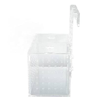 Fish Breeding Isolation Box, Acrylic Aquarium Hatchery 17x9x10cm, Transparent with Hook Installation - Easy Observation, Secure Lid Design, Suitable for Small Fish Tank (17 * 9 * 10CM) - size: 17*9*10CM