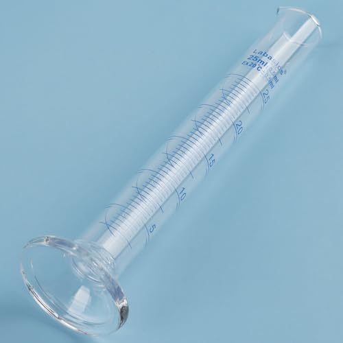4-Pack Borosilicate Glass 25 ml Heavy Wall Graduated Cylinder Measuring Cylinder - size: 25 ml