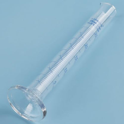 4-Pack Borosilicate Glass 25 ml Heavy Wall Graduated Cylinder Measuring Cylinder - size: 25 ml