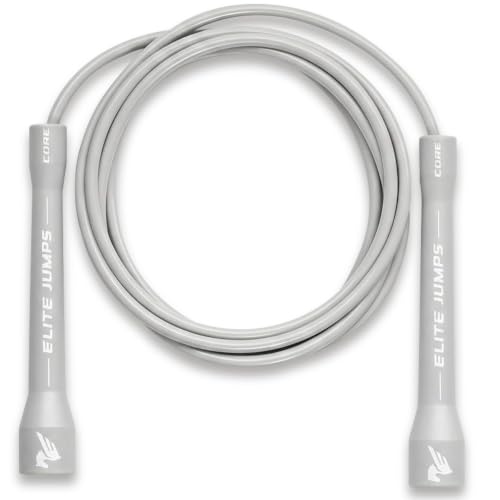 Elite Jumps Core 5mm, PVC Adjustable Skipping Rope - color: Pastel Grey