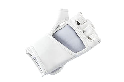 UFC Tonal MMA Gloves Grappling Fighting Fingerless Training Gloves - color: White, size: Medium