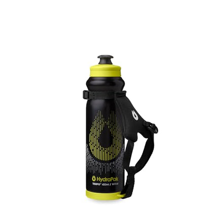 HydraPak Tempo Pro Handheld Running Squeeze Bottle (400ml, Black) - color: Black, style: 400ml