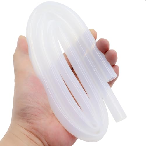 Silicone Tube 3/8"(10mm) ID x 9/16"(14mm) OD Clear Flexible Silicone Rubber Tubing Water Air Hose Pipe Transparent (3.3ft / 1m；10 x 14mm) - size: 10mm ID x 14mm OD