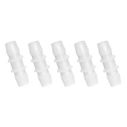 Plastic Hose Barb Fitting, 1/2" x 1/2" Barbed Splicer Mender Joint Adapter Union Fitting (Pack of 5) - size: 1/2 inch