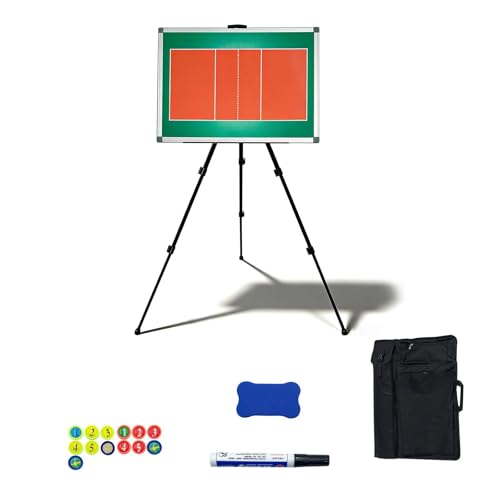 Volleyball Clipboard, Volleyball Magnetic Coaching Board, with Storage Backpack, Magnetic Chess Pieces, for Training