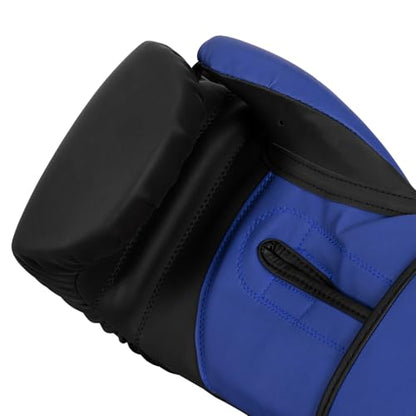 TITLE Boxing Conquest Training Boxing Gloves - color: Black/Blue, size: 16 oz