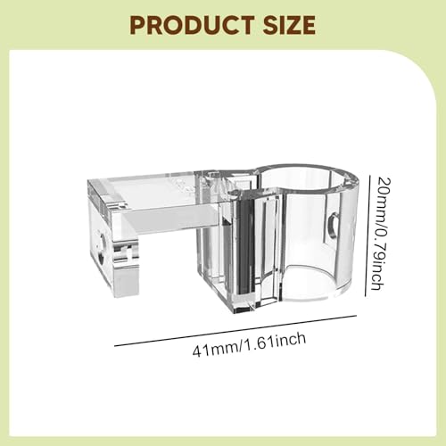 6X Aquarium Plant Holder, Aquarium Planter Cup, Transparent,Hanging Tank Plant Pot for Tank Scene Arrangement, 4.1cmx2cm - size: 4.1cmx2cm