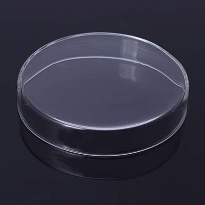 Aquarium Shrimp Feeding Dish High Clear Glass Bottom Feeders Food Bowl 3.9 5 2 2.4 Inches Round Tray Tool Dish - size: XL