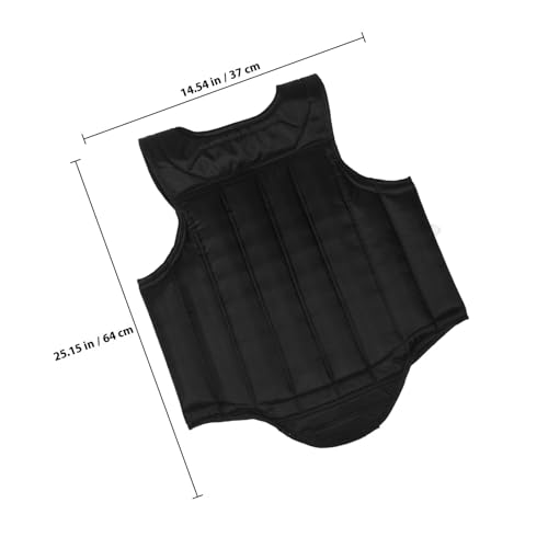 Breathable Boxing Chest Protector Guard Taekwondo Chest Guard with Impact Resistance Convenient Black Adult Size for Martial Arts and Combat Training