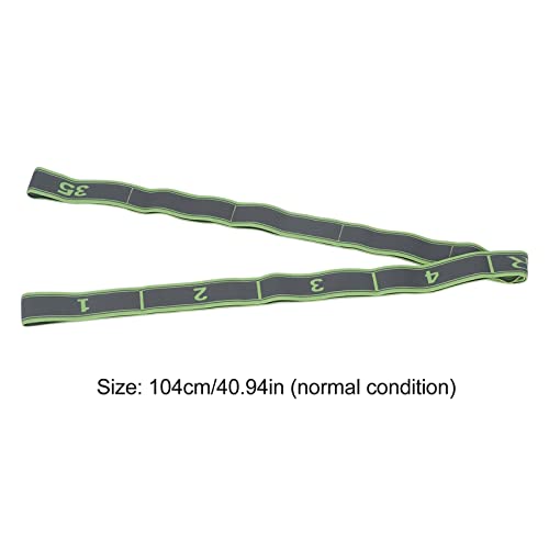 Topyond Numbered Stretch Band Strap - Elastic Stretching Strap for Exercise | Fitness, and Workout - Improve Flexibility and Mobility