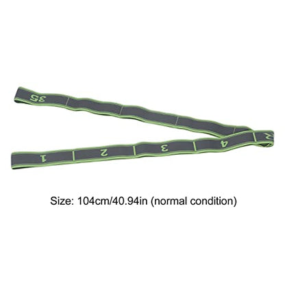 Topyond Numbered Stretch Band Strap - Elastic Stretching Strap for Exercise | Fitness, and Workout - Improve Flexibility and Mobility