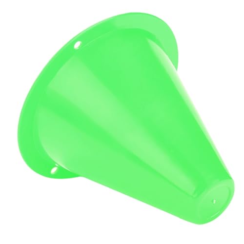 10pcs Football Cones Soccer Training Discs Football Marker Poles Flat Square Bottom Stackable for Soccer Training - color: Green