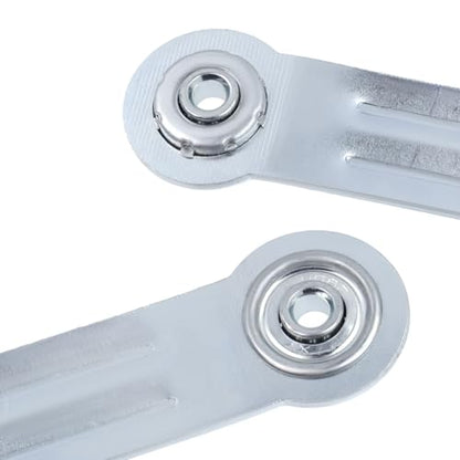 Glider Bearing Arm Bracket Replacement, 4Pcs Silver, 6.9 Inch Length & 5.5 Inch Hole Center, Hardware Rocker Parts for Patio Glider, Garden Bench, and Chair Repair - color: Silver, size: L 6.9" x 5.5" Centers